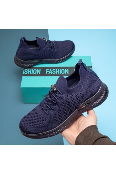 BMoD Pantofi sport albastru deschis pentru bărbați cu șireturi elastice MOD13233