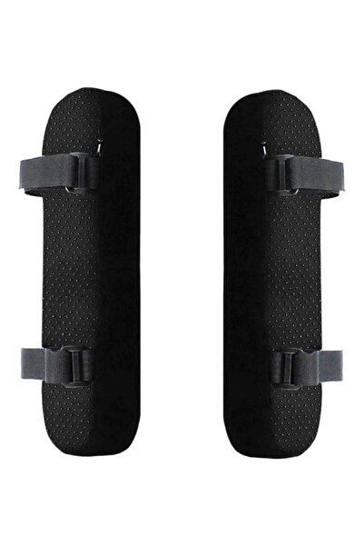 DOMEET Generic 2-Piece Chair Armrest Pads Black 500x150x60mm