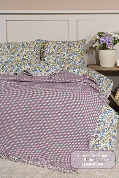 Elart Carlos Blanket Double Waffle (200X220 cm) Purple