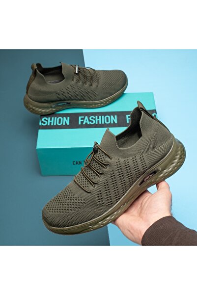 Modlet.ro Teniși verzi elastici cu șireturi pentru bărbați MOD13233