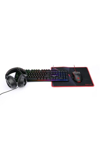REDRAGON Kit gaming S137 Gaming Essentials 4 in 1 negru iluminare RGB