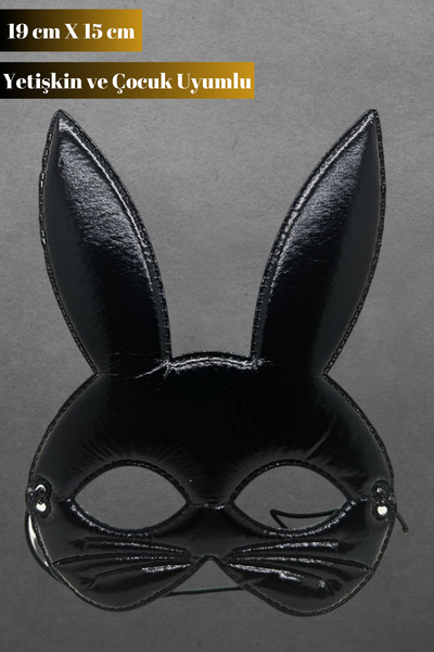 Tamsena Store Yetişkin Çocuk Uyumlu Yumuşak Kumaş Göz Alıcı Eva Tavşan Maskesi
