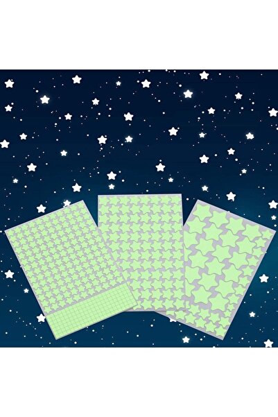 LUXER Stickere perete Glow in the dark Luxer, Stelute Fosforescente, 3 folii,...