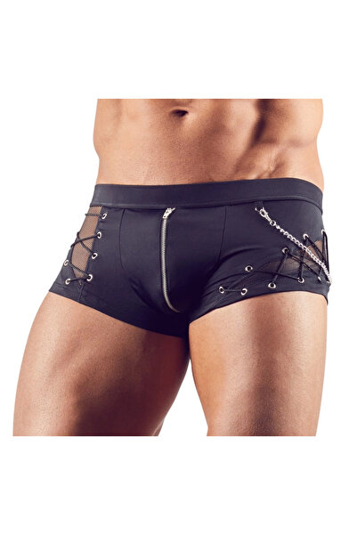 Other Svenjoyment - Men's Stylish Boxer Shorts With Chain And Front Zipper Black S