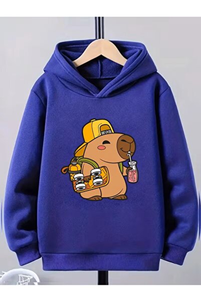 oneagılyazı Capibara cu imprimeu cu glugă Swea tricou