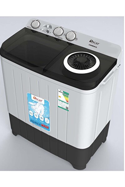 Oscar 9kg Twin tub portable Washing Machine, Powerful Pulsator, Energy Efficient, 9kg Capacity Laund