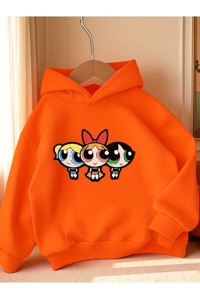 oneagılyazı Children's Printed Hooded Sweatshirt