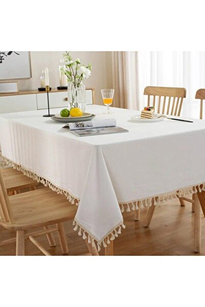 OEM ALBA tassel tablecloth, made of cotton Special Events 150 x 220 cm, for 6-8 people, code 0019