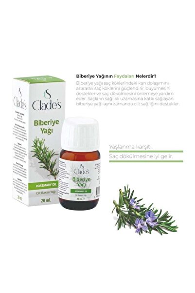 Clade's Clades Biberiye Yağı 20 Ml