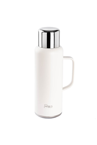 DKADI Tnt-Okadi White Stainless Steel Thermos with Side Handle and Strainer 9...