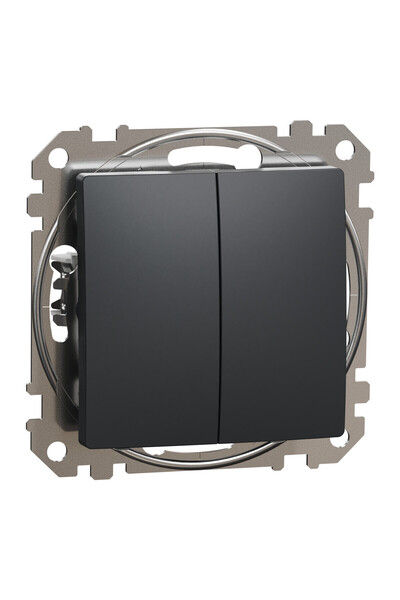 Other Sedna Design Elements double button black anthracite