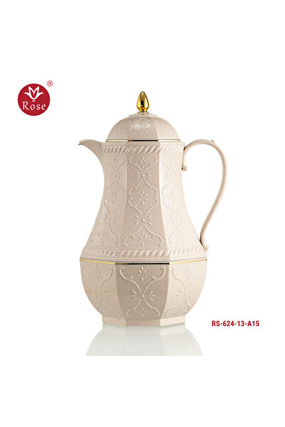 Rose Classic pattern tea and coffee thermos set consisting of 2 rose thermoses, 624 capacity (1300 ml) coffee and (1300 ml) tea