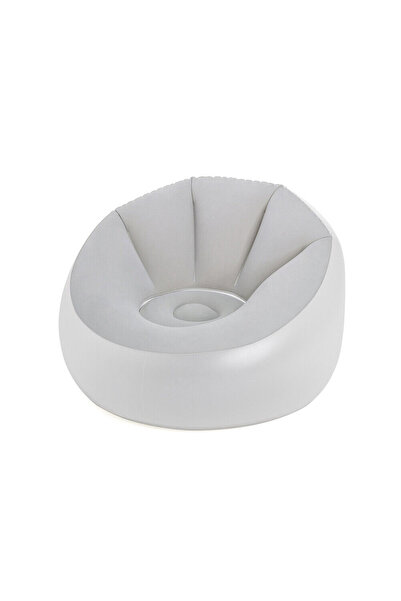 TSUMAB Bestway Inflatable Air Chair – Soft Flocked Lounge Seat for Home & Outdoor Relaxation