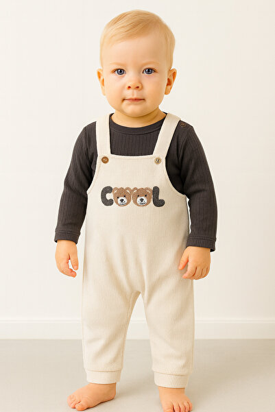 BUUFUU Baby Romper and T-Shirt Set Long Sleeve Cool Patterned