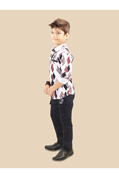 Ts Trends By Styli Printed Buttoned Shirt and Pant Set