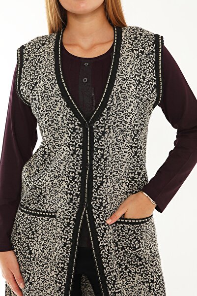 Lanze Thin Knitwear Long Vest 1513