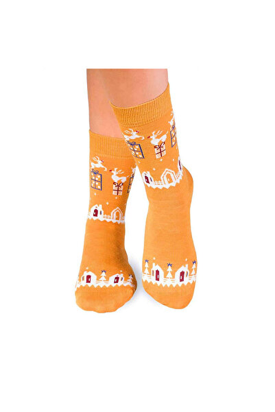 Pirin Hill Ζεστές κάλτσες από μαλλί μερινό Presents Yellow