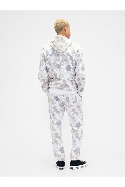 GAP Erkek Gri Relaxed Kamuflaj Logo Jogger Eşofman Altı