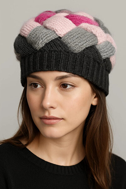 Elit Scarf Knitted acrylic women's beanie