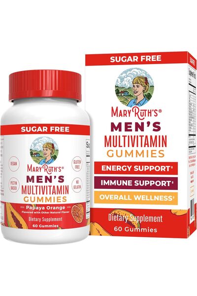 Maryruth's حلوى جيلاتينية متعددة الفيتامينات للرجال من ماري روث أورجانيكس | ف...