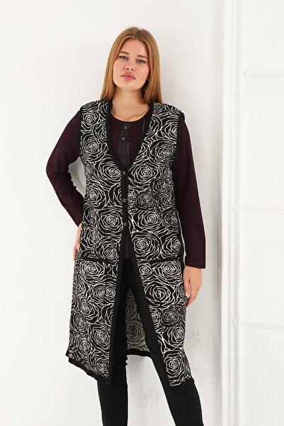Lanze Full Knitwear Long Vest 1547