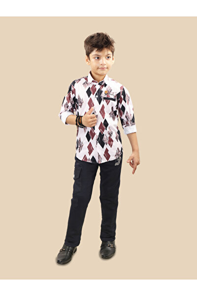 Ts Trends By Styli Printed Buttoned Shirt and Pant Set