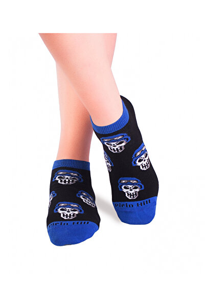 Pirin Hill Blue Skull cotton short socks