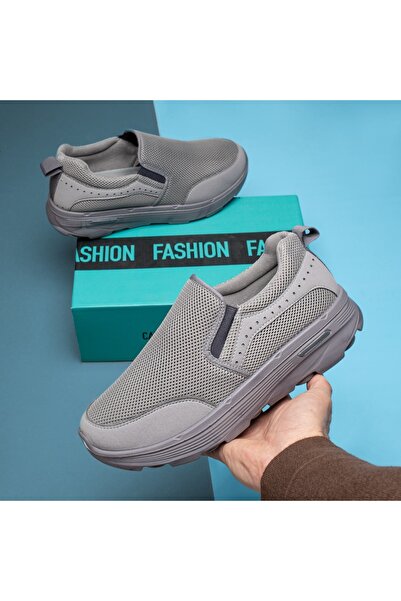 BMoD Pantofi sport gri din material textil pentru bărbați MOD13193