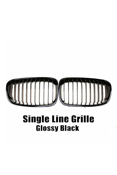 choice2 شبكة أمامية سوداء لامعة أحادية اللون من نوع XVIP لسيارات BMW الفئة ال...