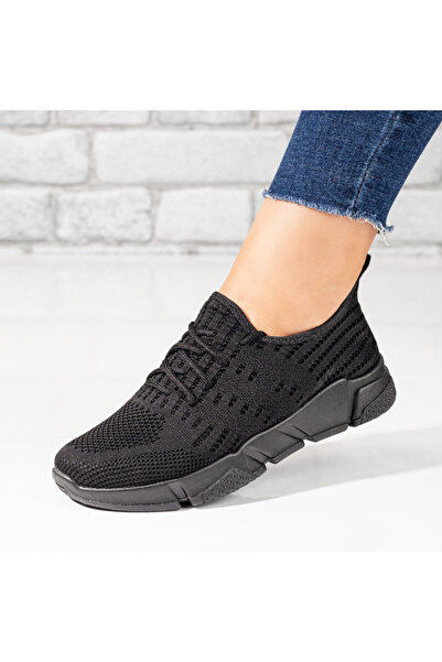 BMoD Pantofi sport negri din material textil pentru femei MOD10149