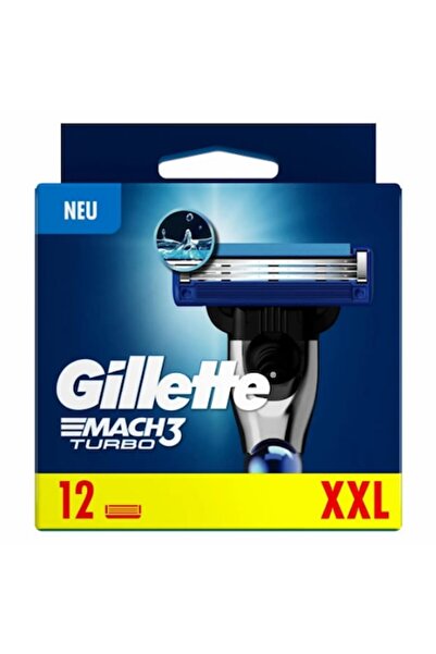 Gillette Lame de ras Mach3 Turbo - Pachet de 12