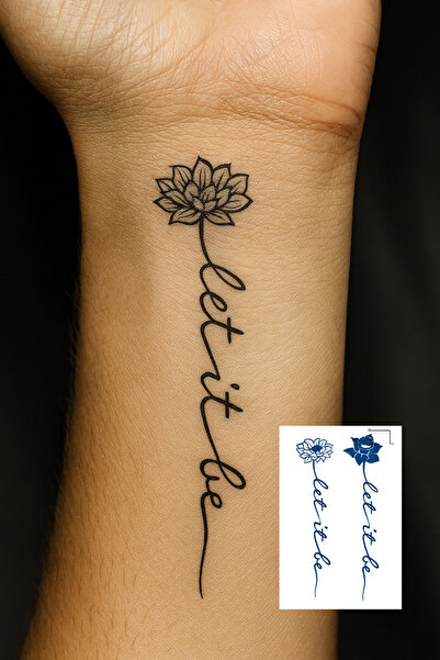 TAKIŞTIR Çiçek Figürlü 12 Saat Sonra Kararan Geçici Dövme Tattoo