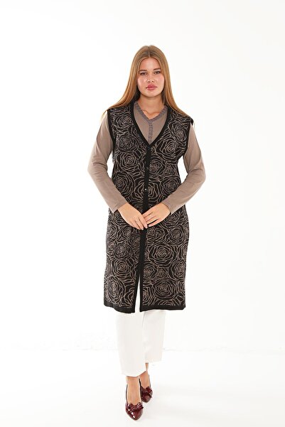 Lanze Full Knitwear Long Vest 1547