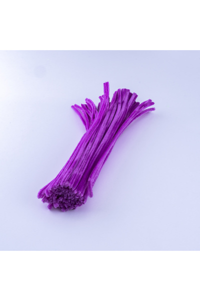 Bimotif 20li tel tüylü tel şönil, 30 cm, eflatun