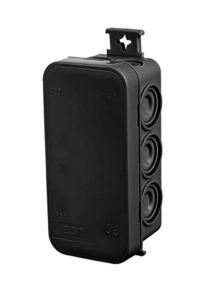 Other Cutie de suprafață neagră IP55 E10 45x90x39mm, 10 porturi