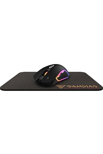 gamdias Kit Mouse gaming Zeus M3 si mousepad NYX E1 Gamdias, iluminare RGB ,Negru