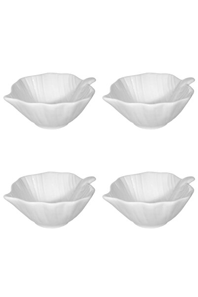 Vervo.ro pentru minți curioase Bowl set, 4 pieces, 120 ml, Porcelain, Ivory white