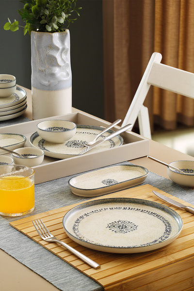 Kütahya Porselen Moderna Hane 14 Parça 6 Kişilik Kahvaltı Takımı