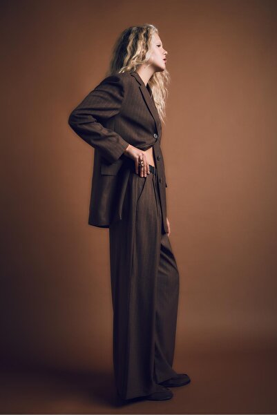 Stradivarius Pensli çizgili klasik pantolon