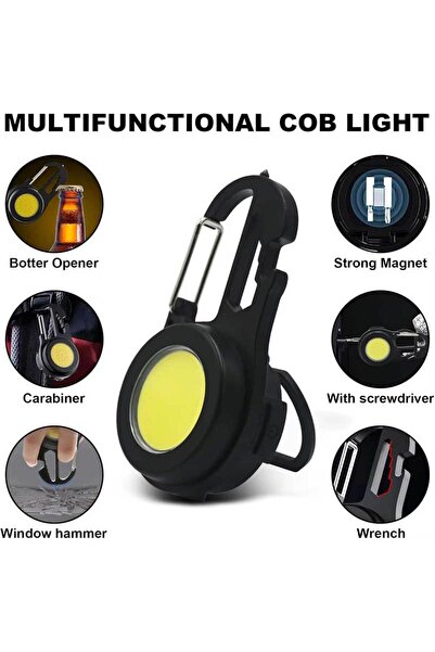 CLASSLIGHTS Μίνι φακός COB LED με μαγνήτη, πολυλειτουργικός, φόρτιση USB-C,