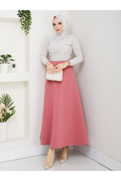 Wual giyim Women's Puff Scuba Skirt