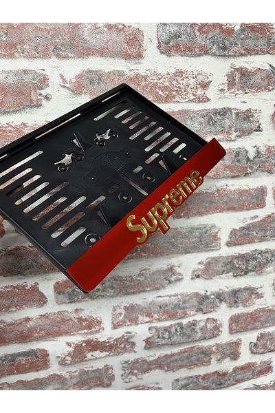 3ALAZERPLEKSİ SUPREME GOLD PLEKSİ MOTOR PLAKALIĞI