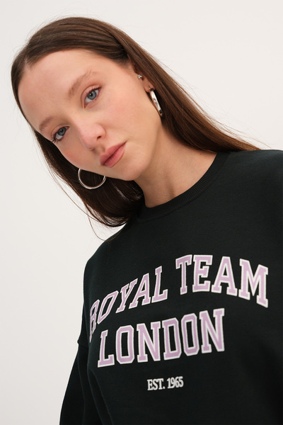 Addax Text Printed Sweatshirt S10559