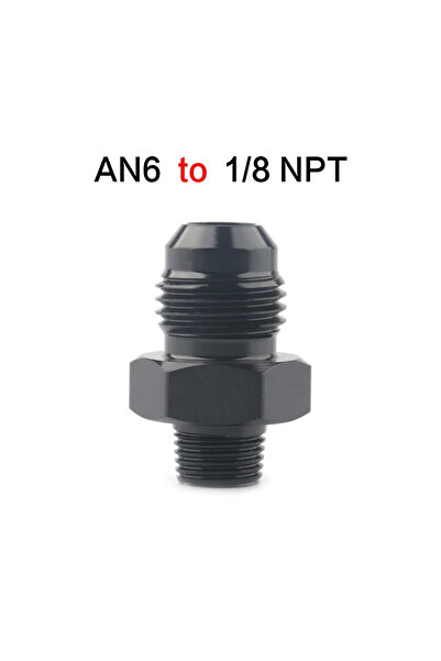 Choice1 وصلة خرطوم وقود مستقيمة من الألومنيوم AN6-1-8NPT، وصلة ملولبة للأنابي...