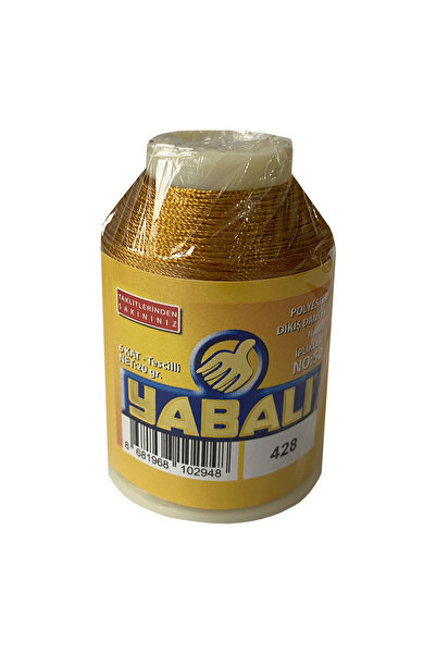 Yabalı Polyester Dikiş Dantel Nakış İpi 428 Koyu Hardal 20 Gram 6 Kat No: 50