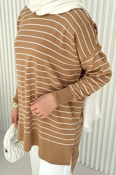 Melike Tatar Ριγέ πλεκτό τουνίκ 70-2020