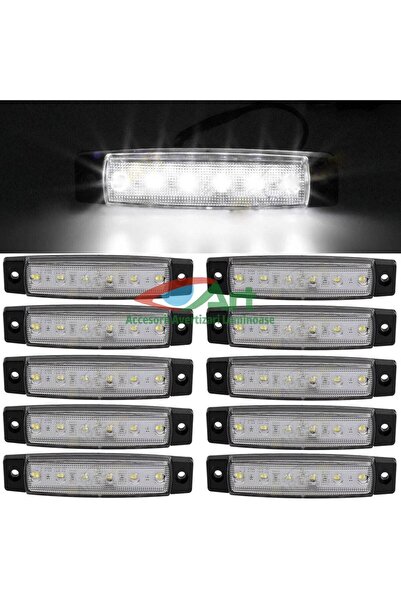 YücePlast Πλευρική λάμπα 6 LED Λευκό 24v
