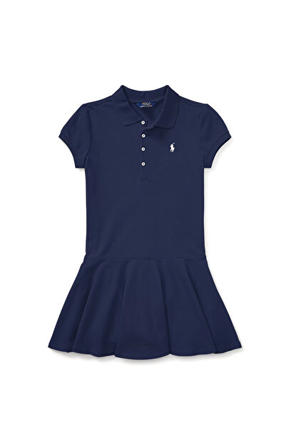 Polo Ralph Lauren Lacivert Polo Kız Çocuk Elbise