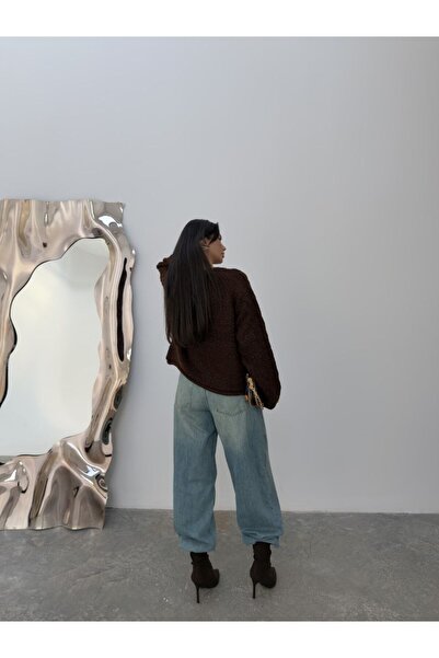 LAMİFUSTORE Knitted Patterned Sweater