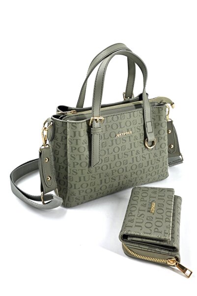 Just Polo Original Women's 3-Section Hand and Shoulder Bag Wallet Combination